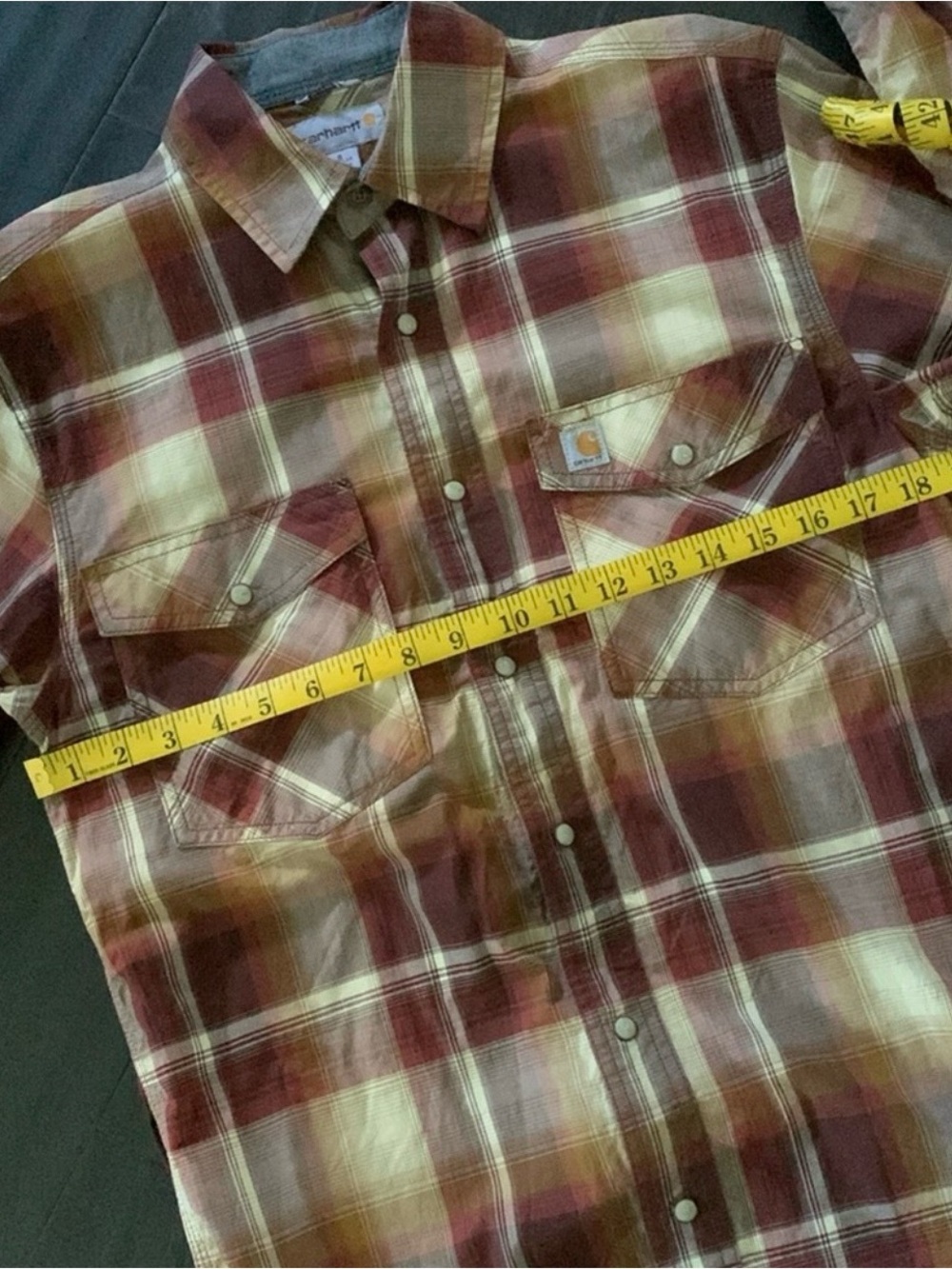 Carhartt Rugged Flex Relaxed Fit
Long- Sleeves Snap-Front Plaid Shirt - Picture 4 of 8